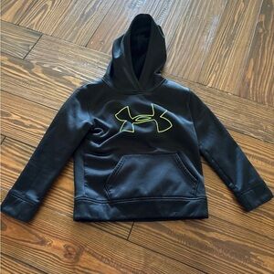 Under Armour Black Hoodie with Neon Yellow Logo